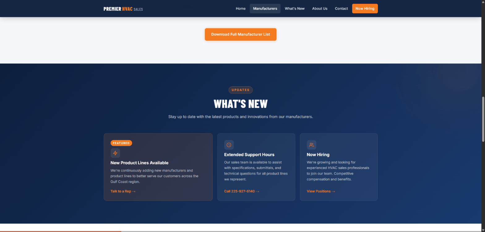 Summit Air Solutions website preview